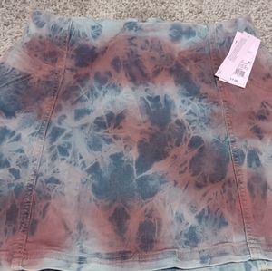 Tie-dyed mini skirt sz 4